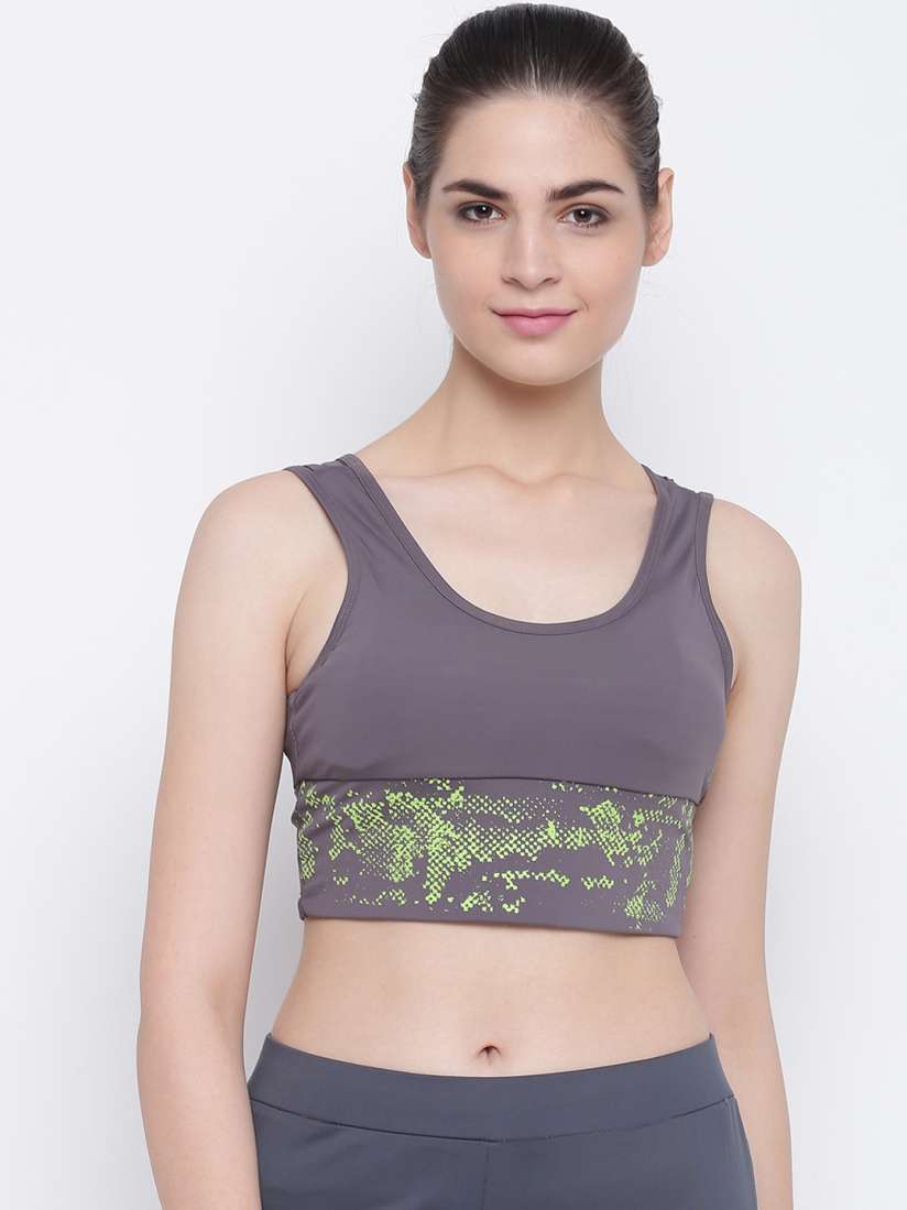 Buy FILA Women Grey Solid Bralette Top Tops for Women 11138028 Myntra