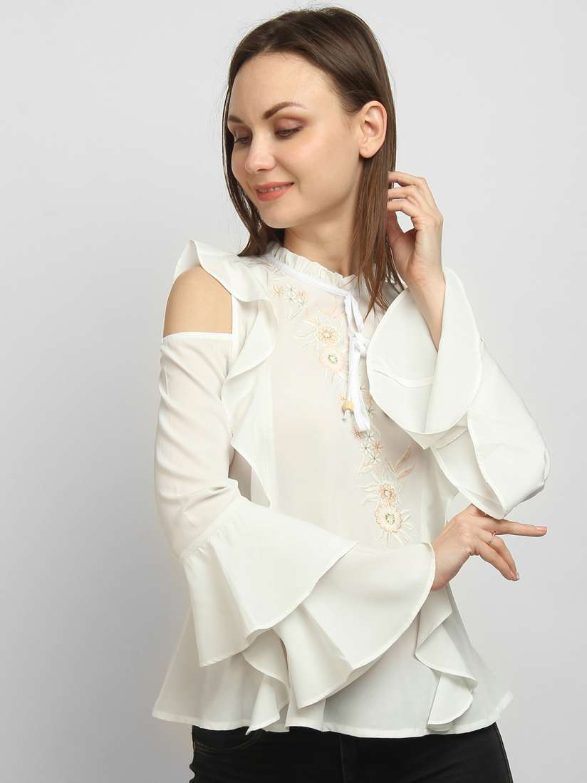 Loft peplum top store