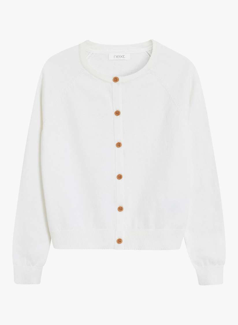 Next girls white cardigan online