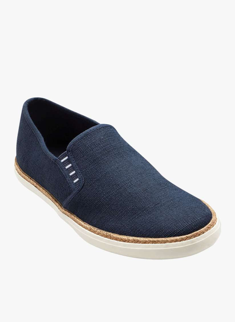 Buy next Men Navy Blue Washed Canvas Jute Slip On Casual Shoes Casual Shoes for Men 8849225 Myntra