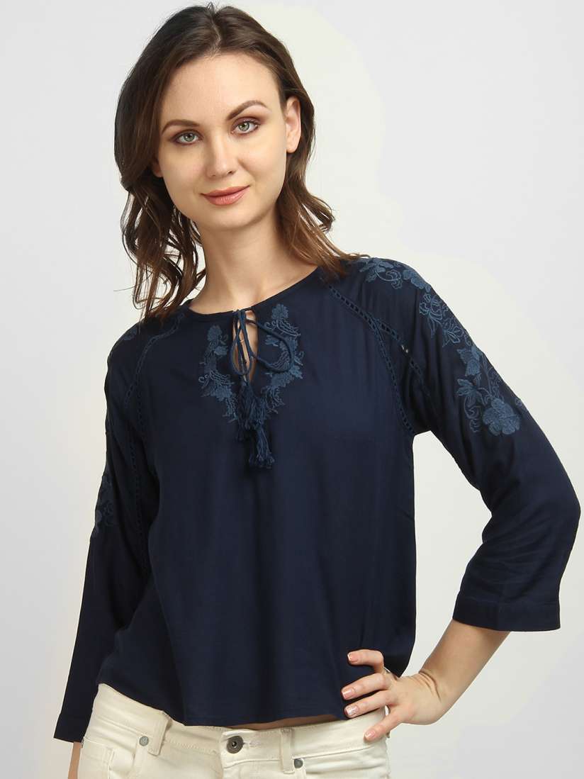 Loft embroidered top discount