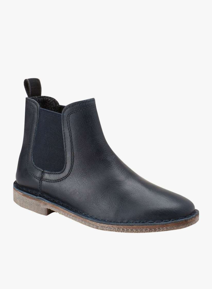 Navy flat boots hotsell