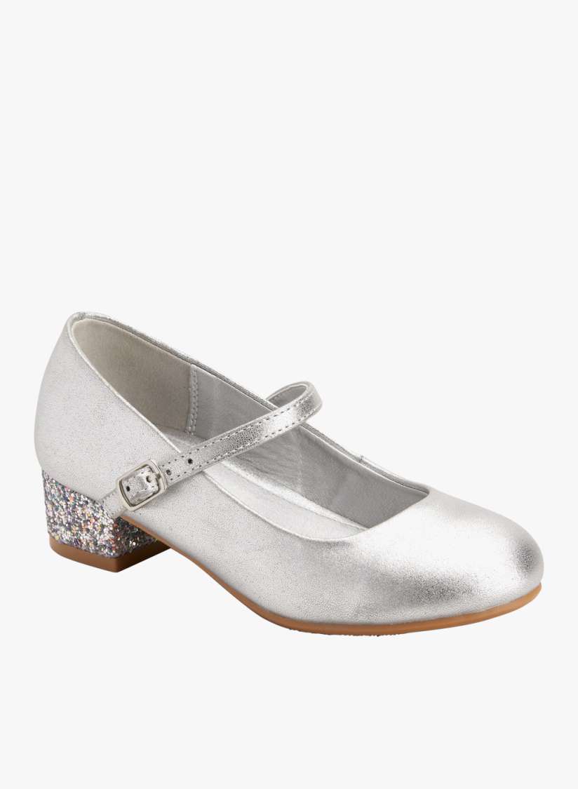 Buy next Girls Silver Toned Solid Pumps Heels for Girls 8711943 Myntra