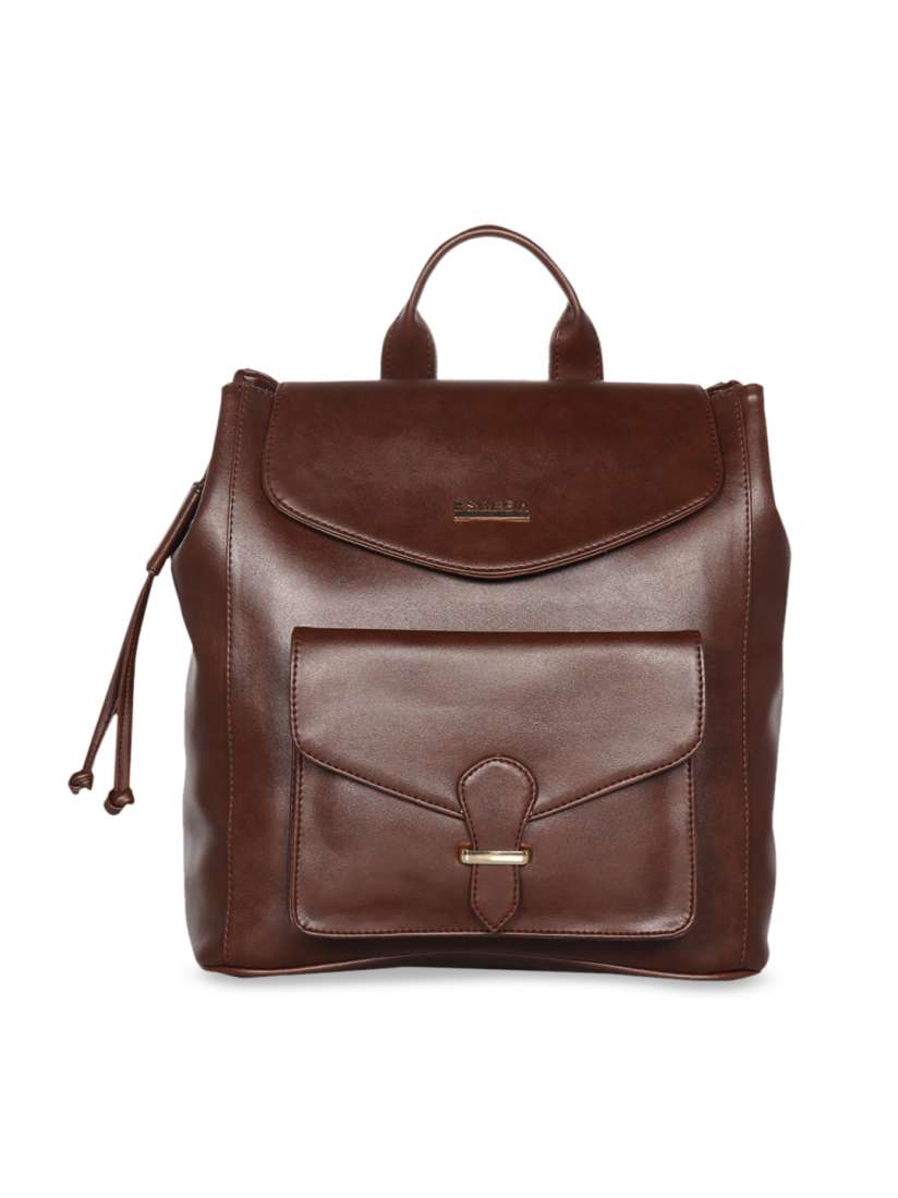 Buy ESBEDA Women Brown Solid Backpack Backpacks for Women 8746837 Myntra