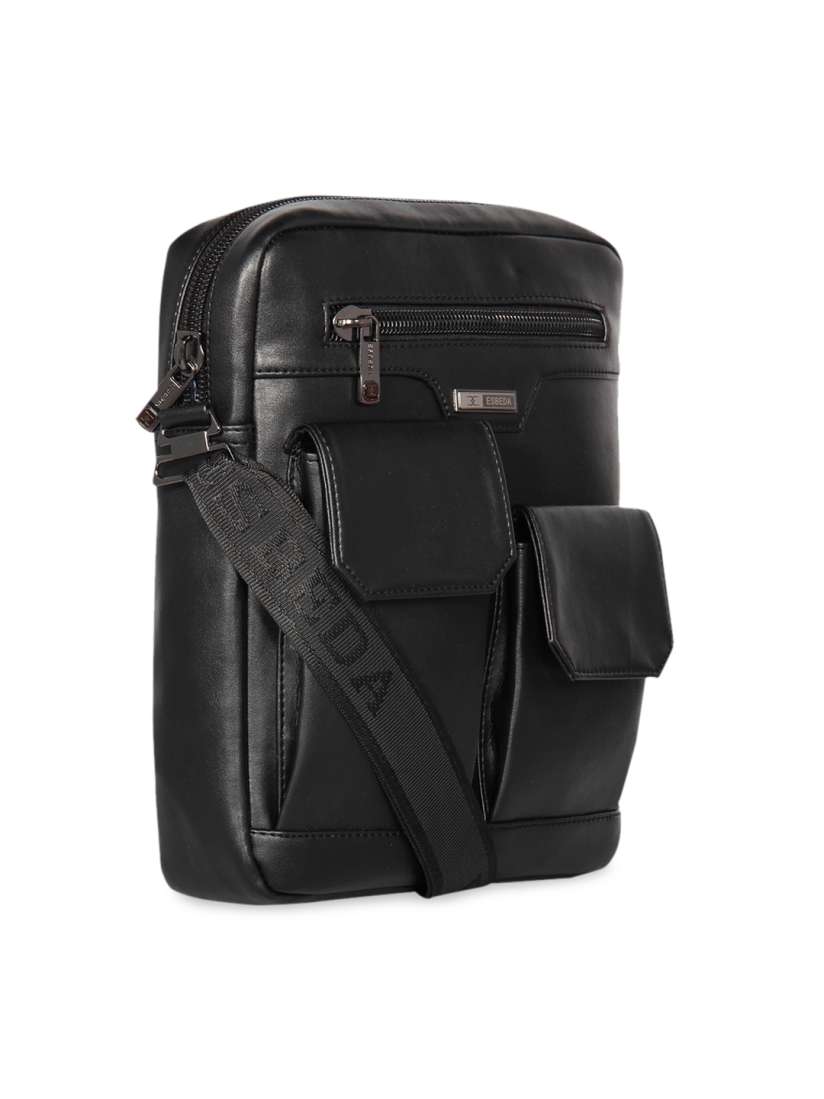 Buy ESBEDA Men Black Solid Messenger Bag Messenger Bag for Men 8939171 Myntra