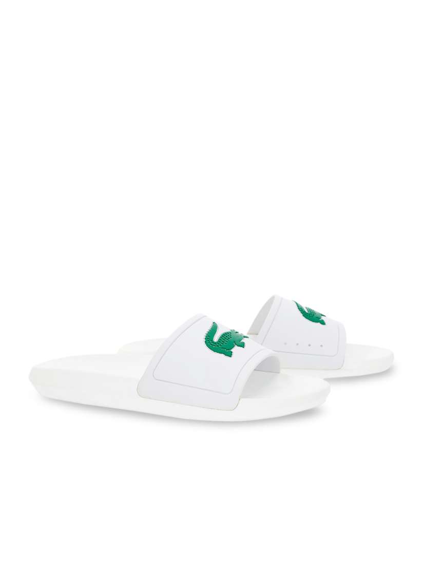 Buy Lacoste Men White Solid Sliders Flip Flops for Men 8997691 Myntra