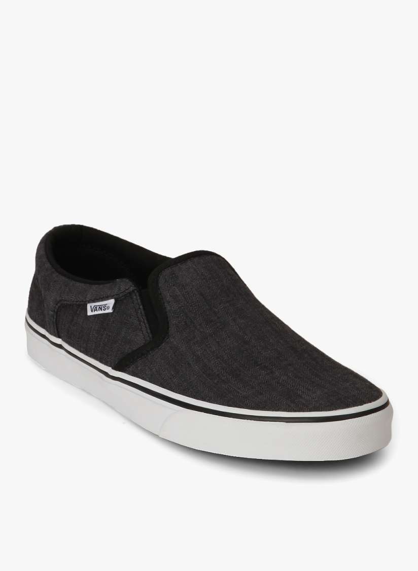 Buy Vans Men Grey Asher Slip On Sneakers Casual Shoes for Men 1478391 Myntra