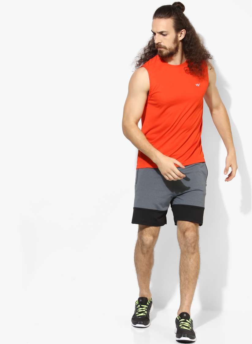 Buy Grey Solid Regular Fit Regular Shorts Shorts for Men 9027179 Myntra