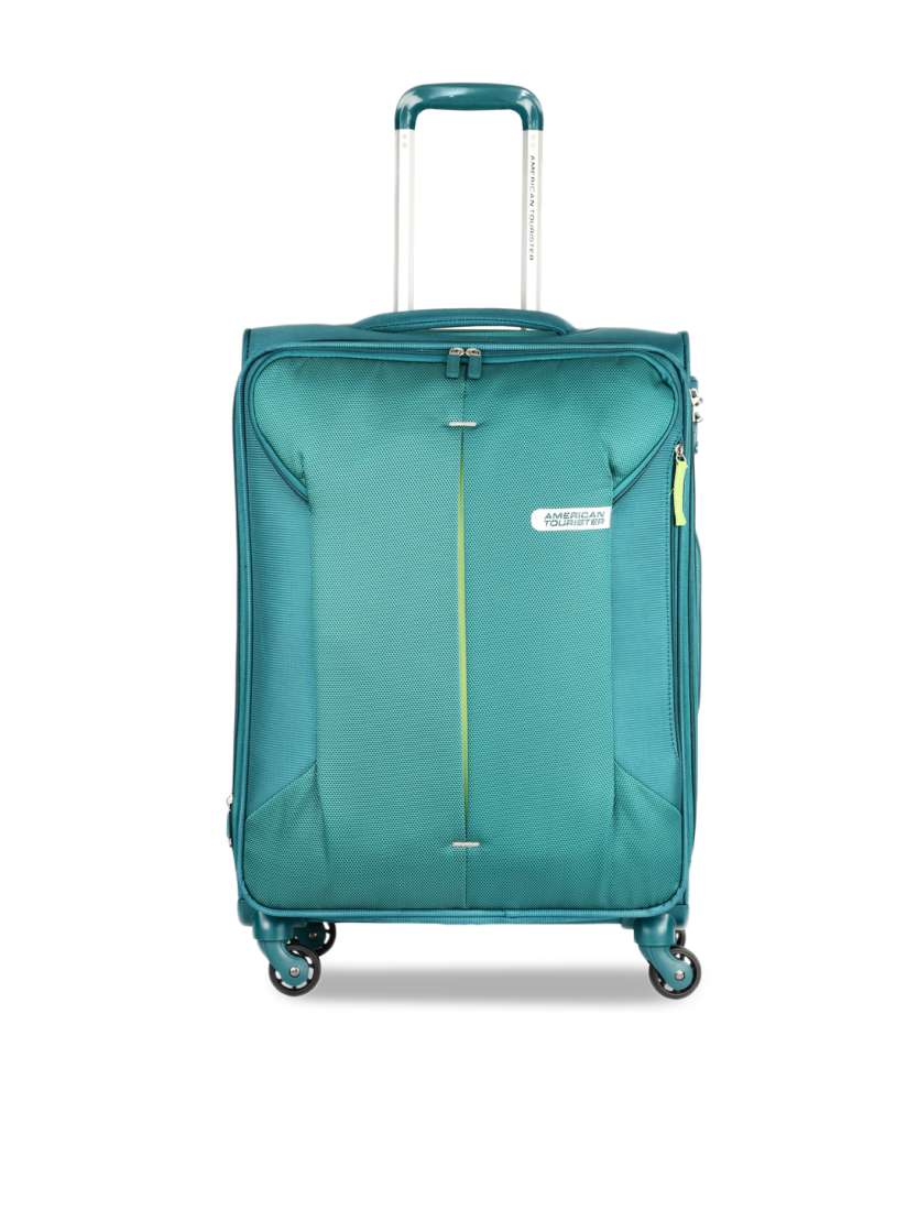 Buy AMERICAN TOURISTER Green Solid SPECTRALITE TSA Soft Sided Cabin Trolley Suitcase Trolley Bag for Unisex 9062835 Myntra