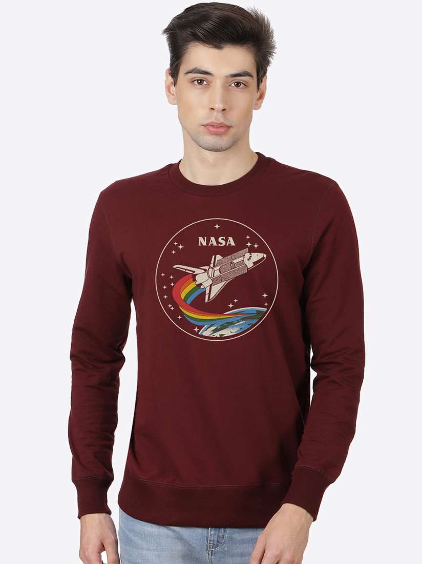 Maroon nasa sweatshirt clearance