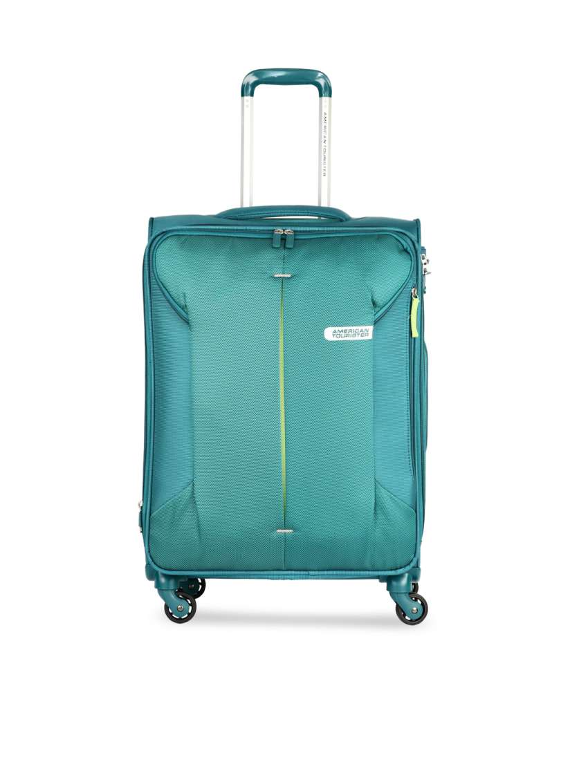 Buy AMERICAN TOURISTER Green Solid SPECTRALITE TSA Soft Sided Medium Trolley Suitcase Trolley Bag for Unisex 9062825 Myntra