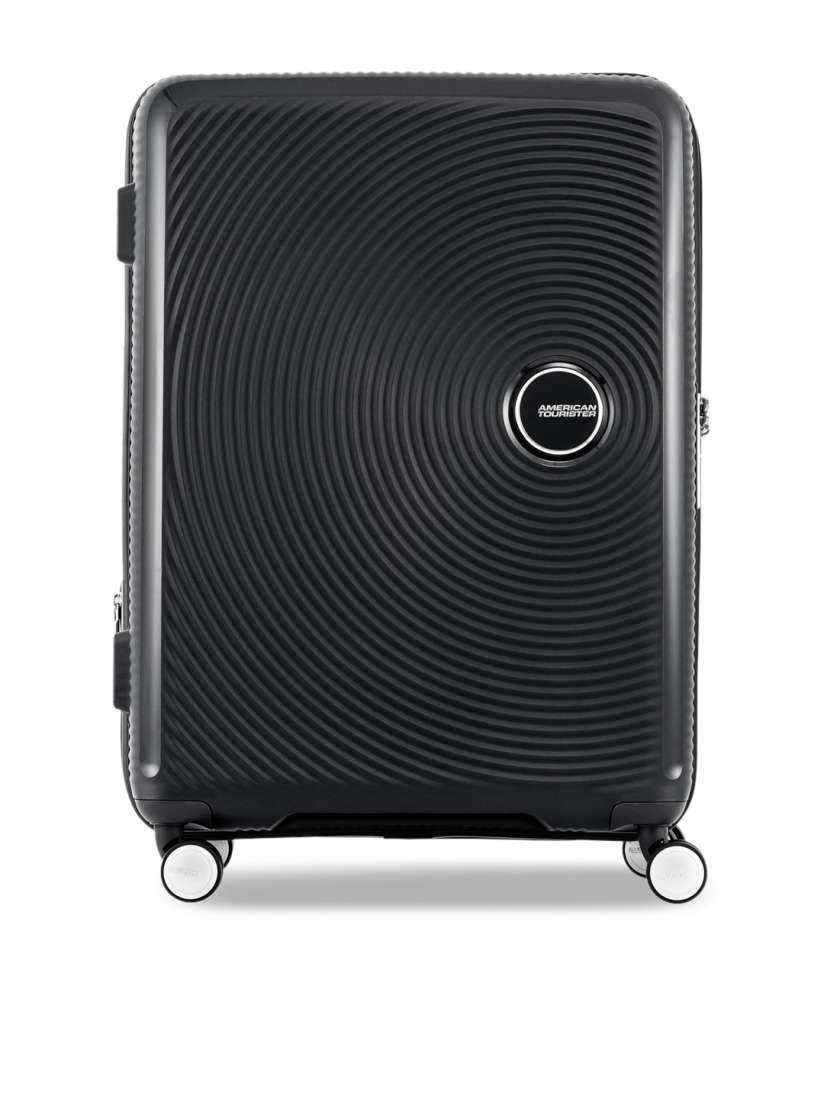 Buy AMERICAN TOURISTER Black Solid CURIO Hard Sided Medium Trolley Bag Trolley Bag for Unisex 9062821 Myntra