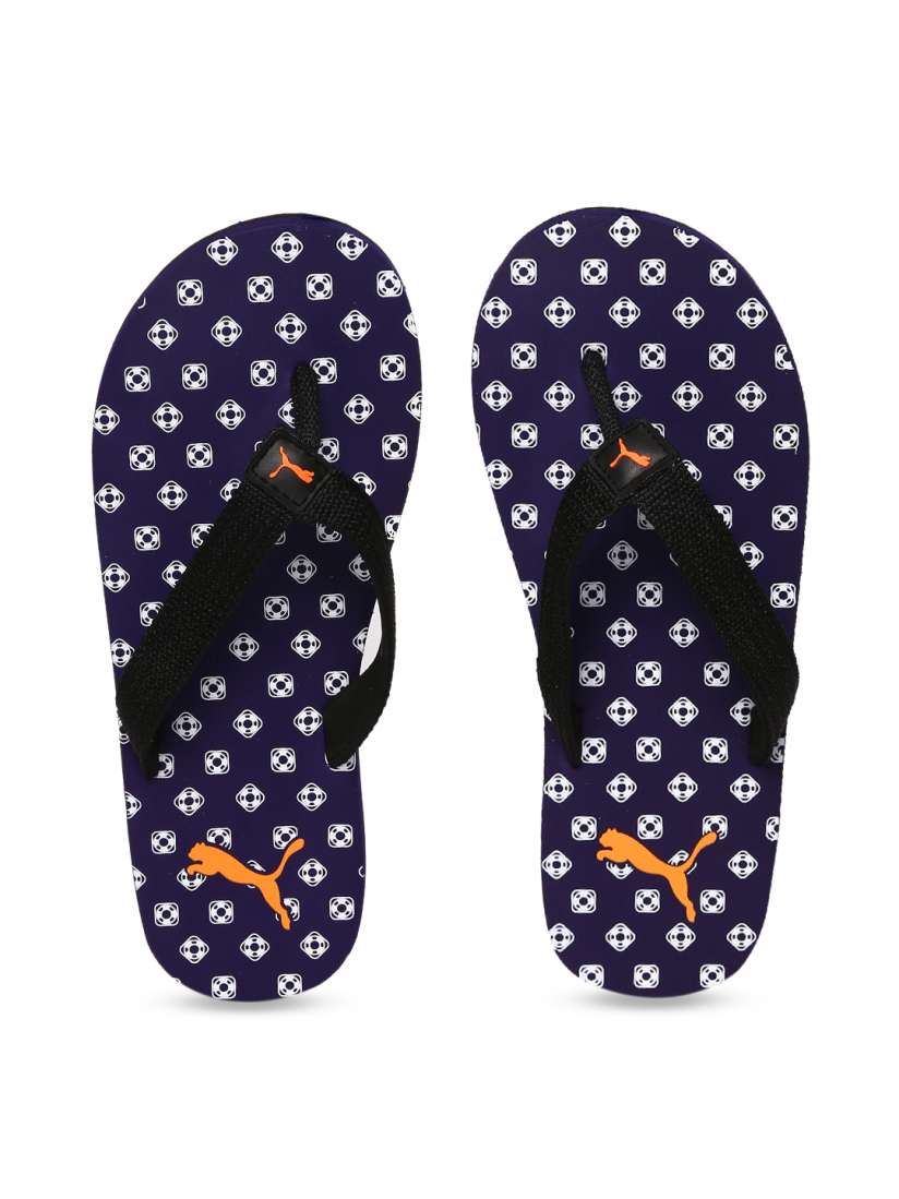 Buy Puma Unisex Navy Blue Printed Thong Flip Flops Flip Flops for Unisex Kids 9063121 Myntra