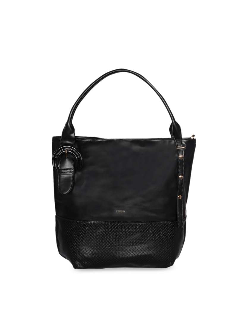 Buy ESBEDA Black Textured Handheld Bag Handbags for Women 9083673 Myntra