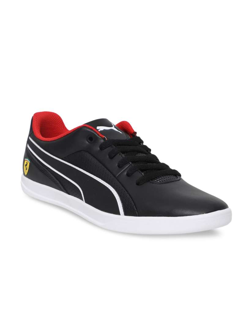 Puma black shoes myntra shop