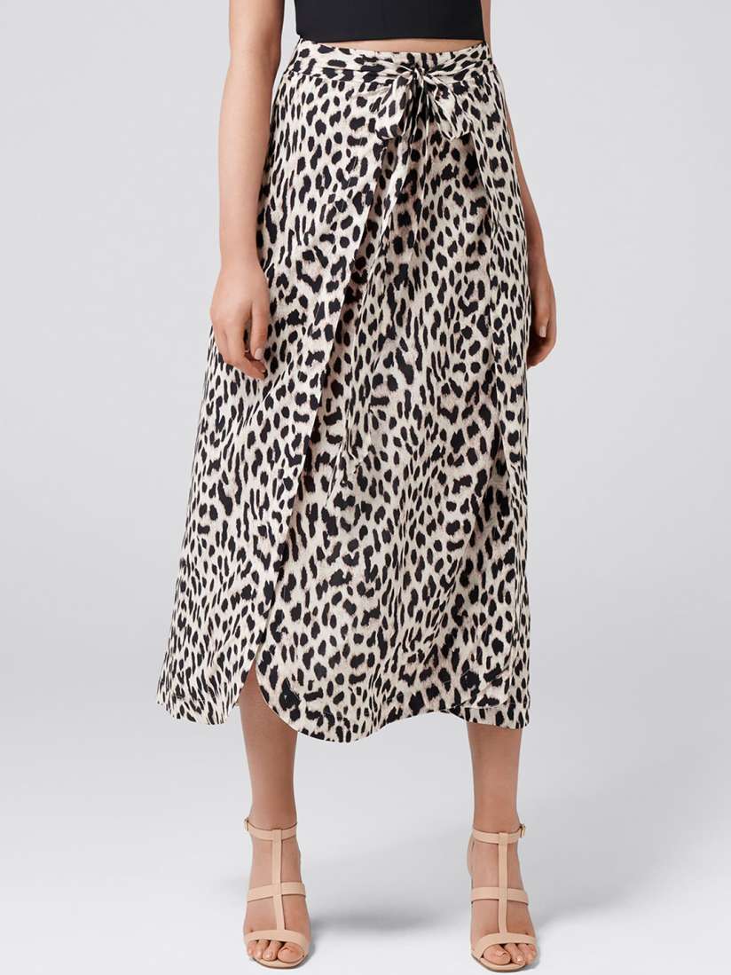 Buy Forever New Women Beige Black Printed Midi Skirt Skirts for Women 9361403 Myntra