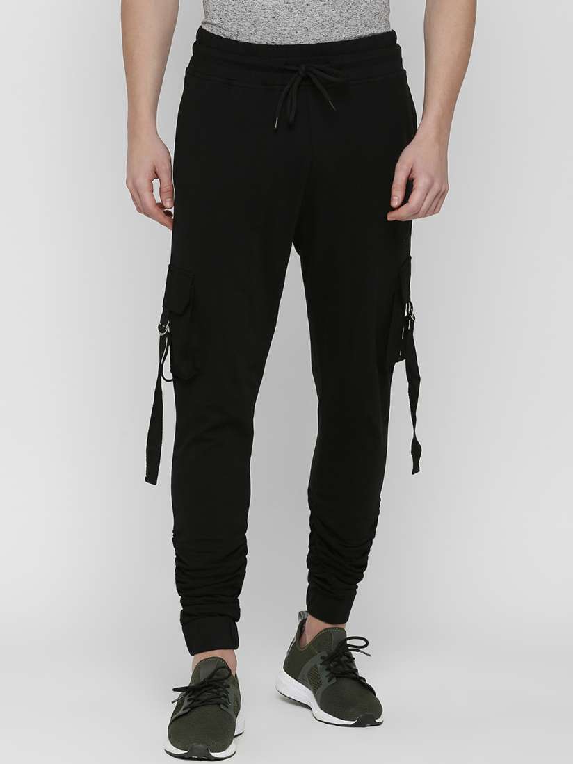 Buy SKULT by Shahid Kapoor Men Black Regular Fit Solid Joggers Trousers for Men 9204915 Myntra
