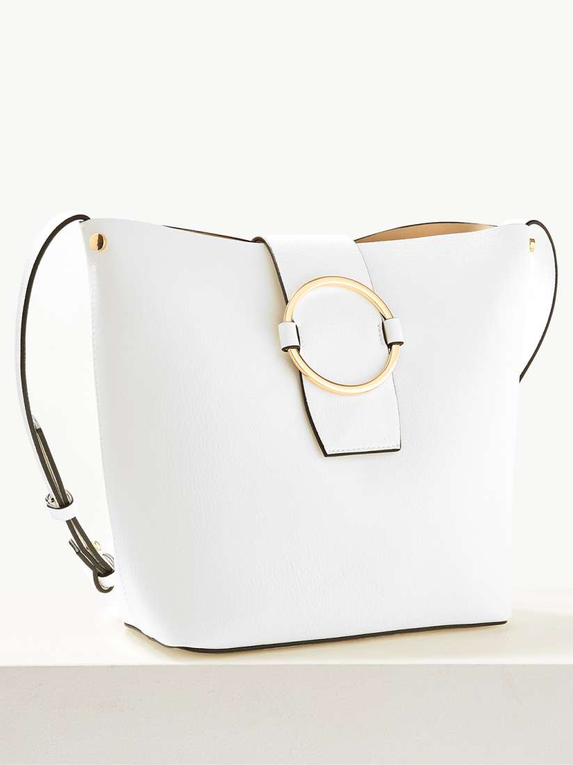 Buy Marks Spencer White Solid Sling Bag Handbags for Women 9695499 Myntra