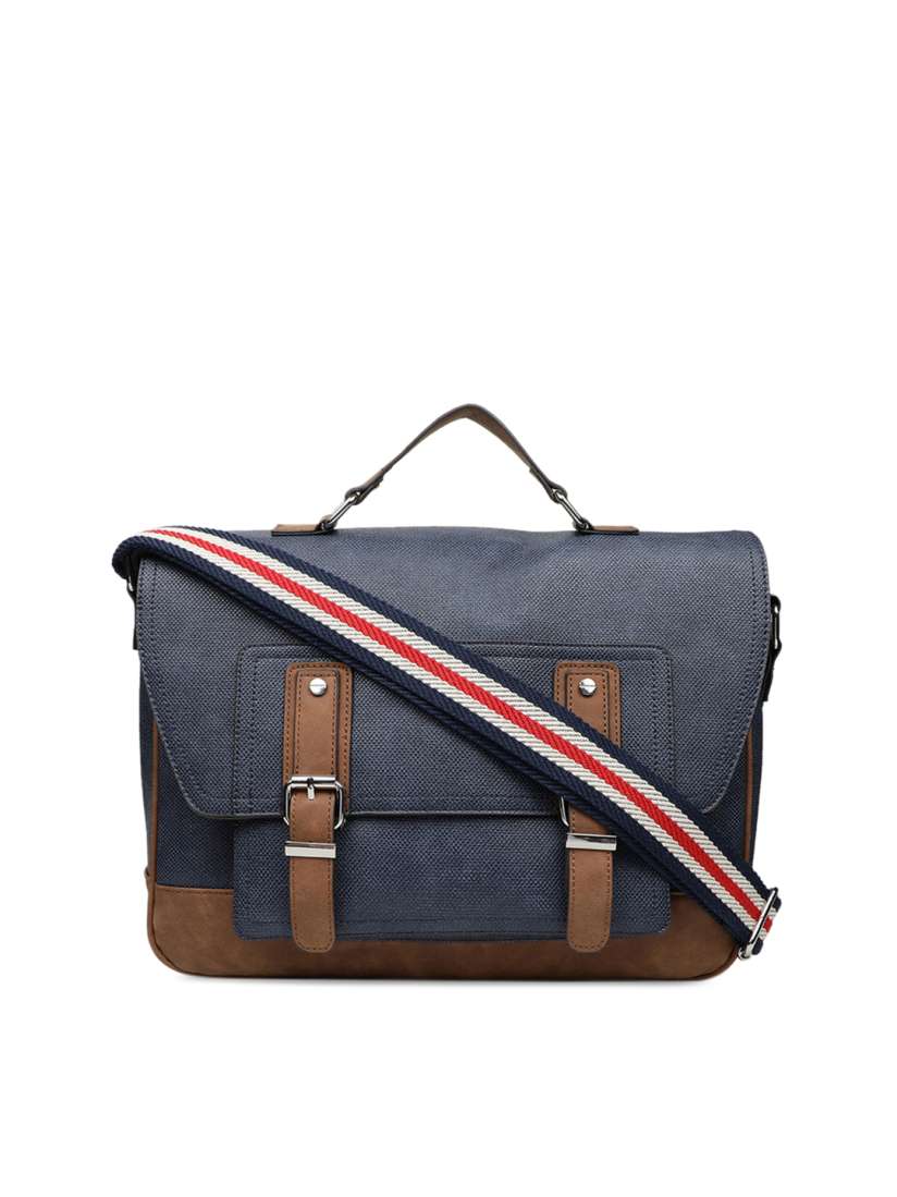 Buy ALDO Men Blue Tan Brown Colourblocked Messenger Bag Messenger Bag for Men 9783089 Myntra