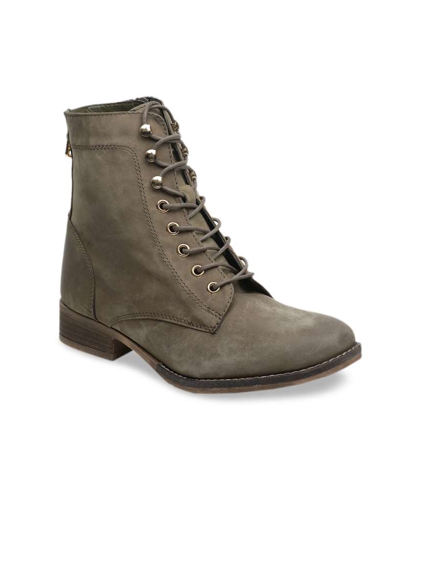 Aldo green boots hot sale