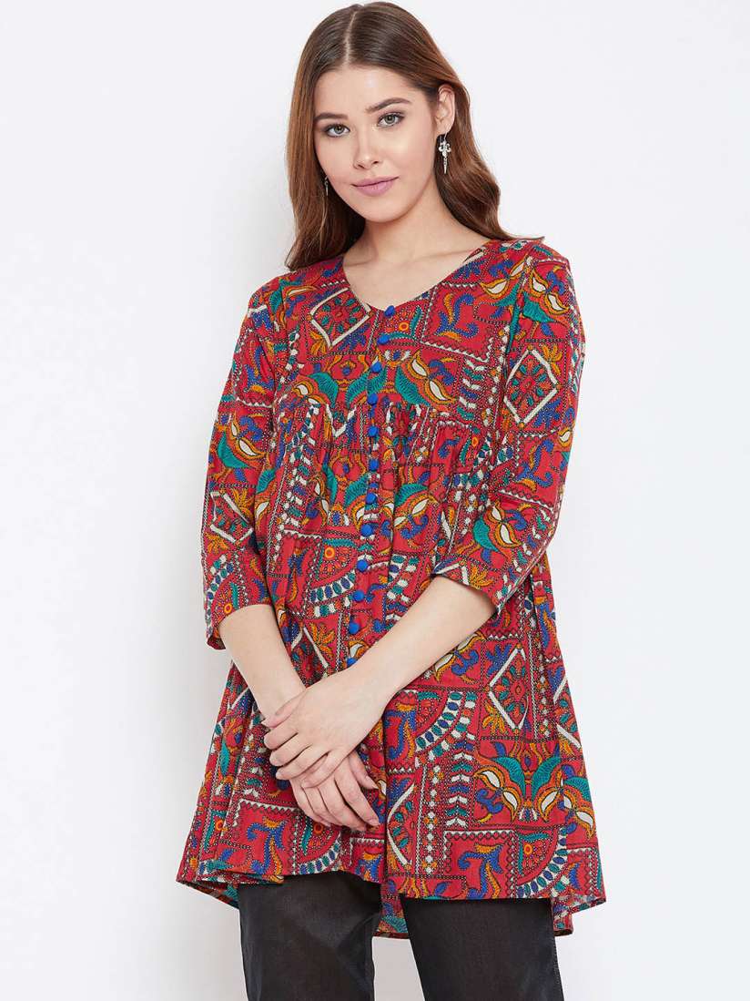 Cotton anarkali kurtis myntra online