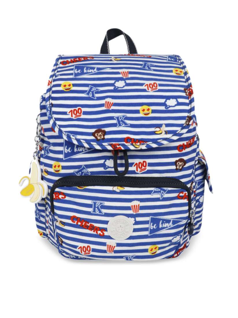Buy Kipling Unisex Blue White Striped Backpack Backpacks for Unisex 9856697 Myntra