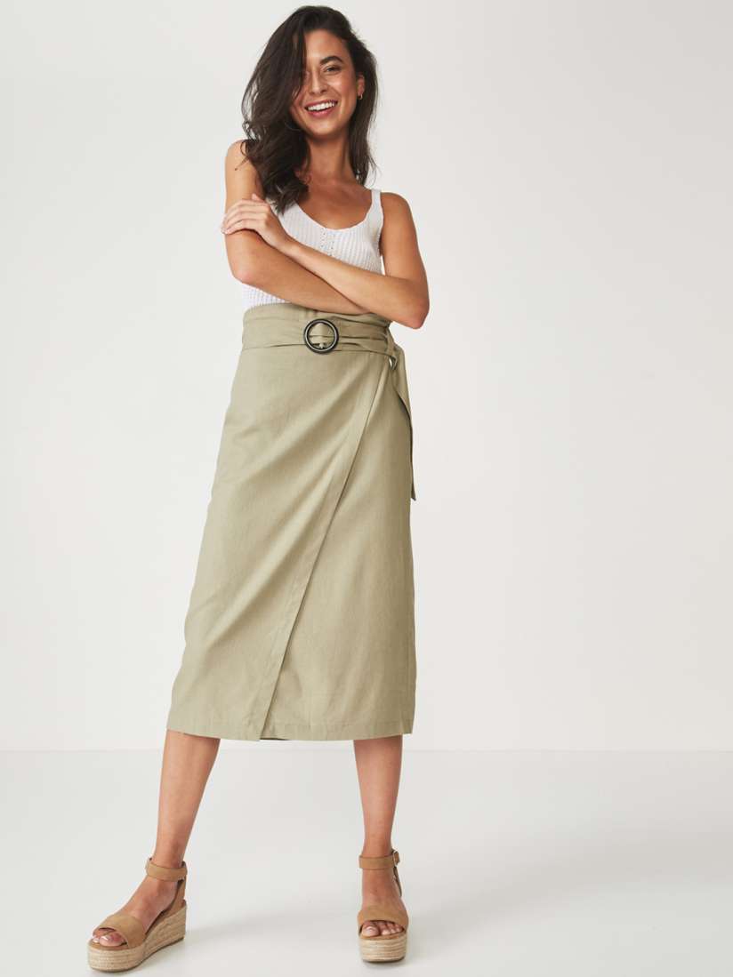 Wrap skirt cotton on outlet