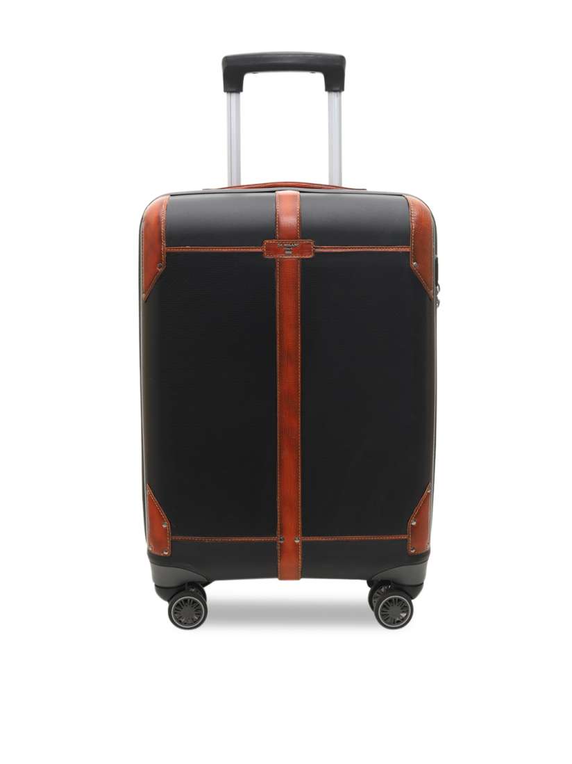 Buy Da Milano Black Cabin Trolley Bag Trolley Bag for Unisex 9882541 Myntra