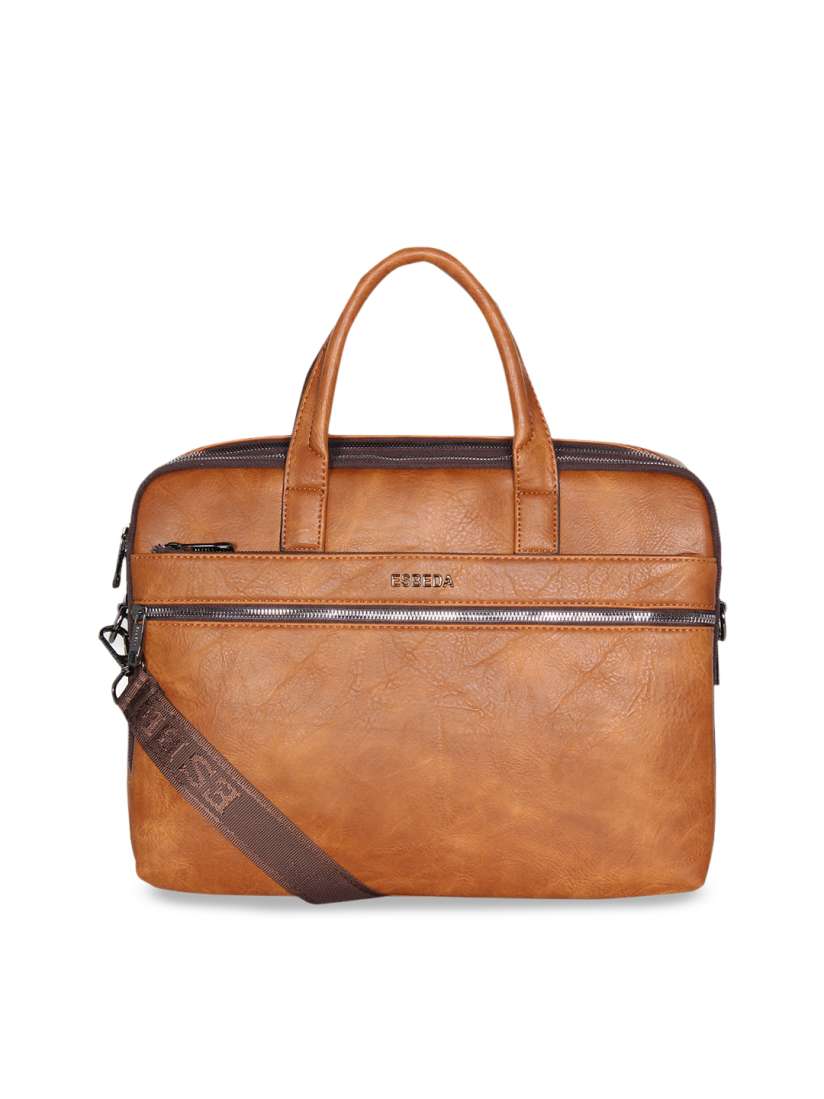 Buy ESBEDA Unisex Tan Brown Laptop Bag Laptop Bag for Unisex 9972421 Myntra
