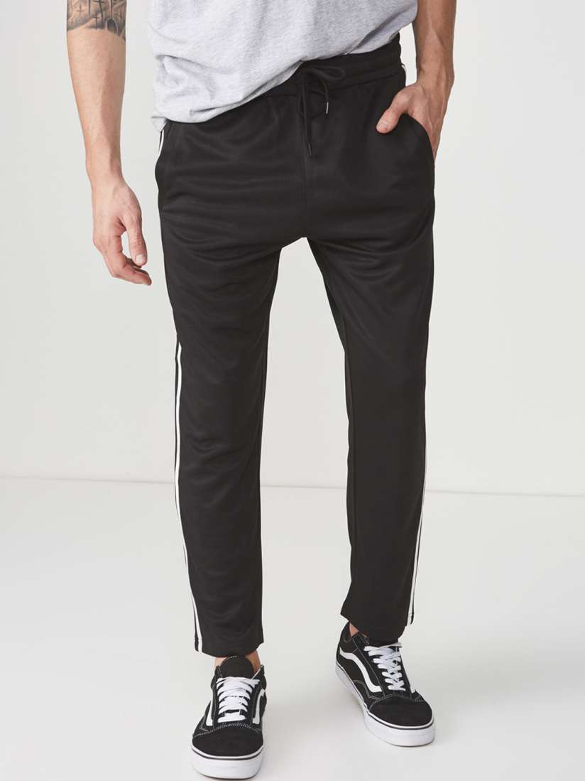 Buy COTTON ON Men Black Solid Straight Fit Track Pants Track Pants for Men 10045353 Myntra