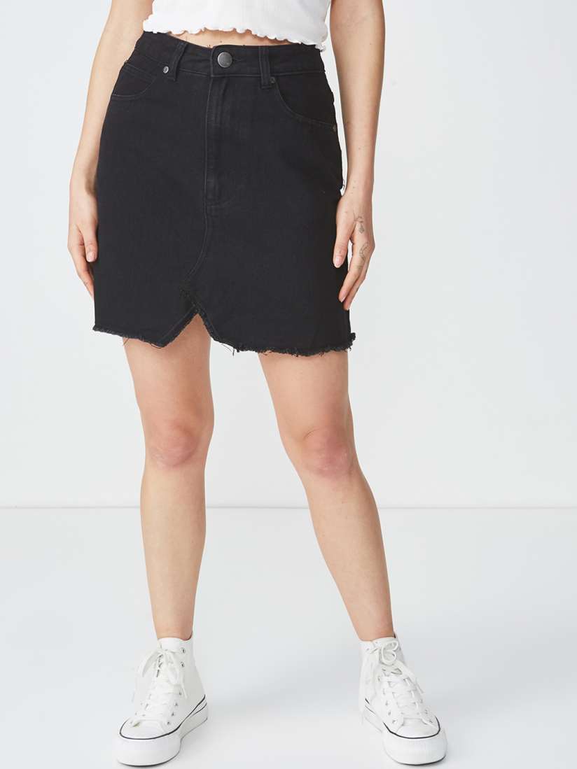 Denim pencil skirt cotton on outlet