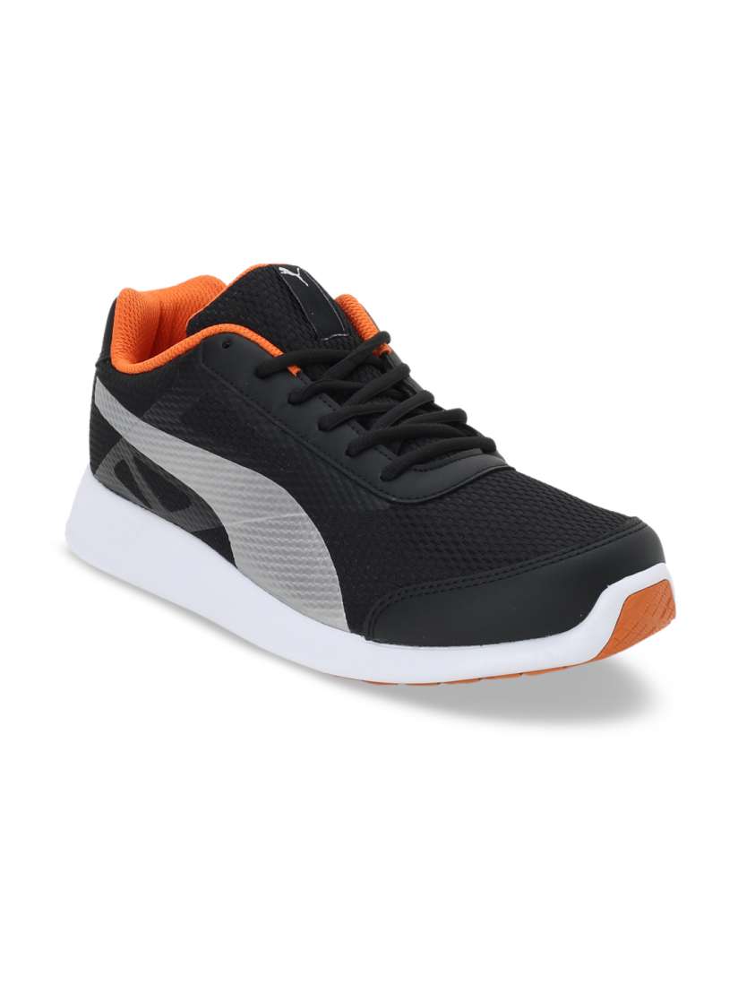 Buy Puma Men Black Trenzo II IDP Puma Black Jaffa Orange Sneakers Casual Shoes for Men 10075923 Myntra