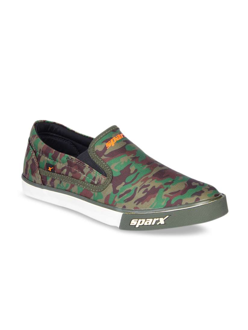 Buy Sparx Men Olive Green Brown Slip On Sneakers Casual Shoes for Men 10101445 Myntra