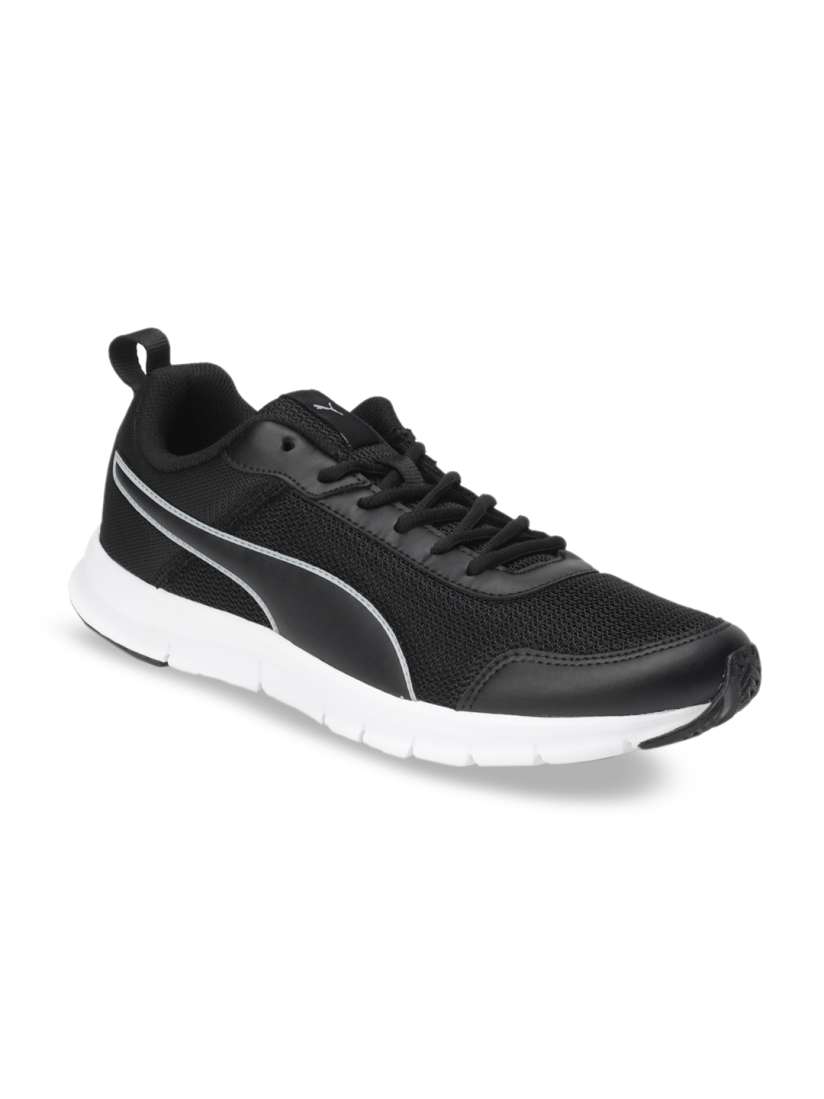 Puma black shoes myntra shop