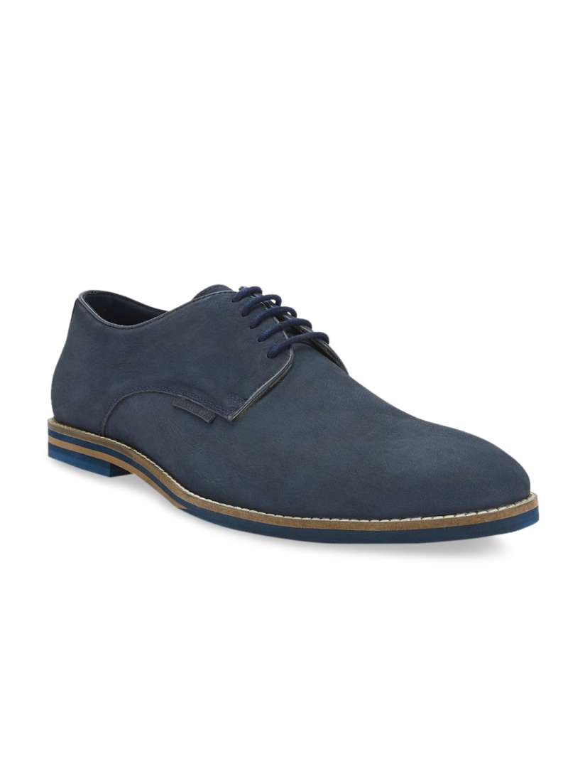 Buy Kenneth Cole Men Blue Suede Derbys Formal Shoes for Men 10108921 Myntra