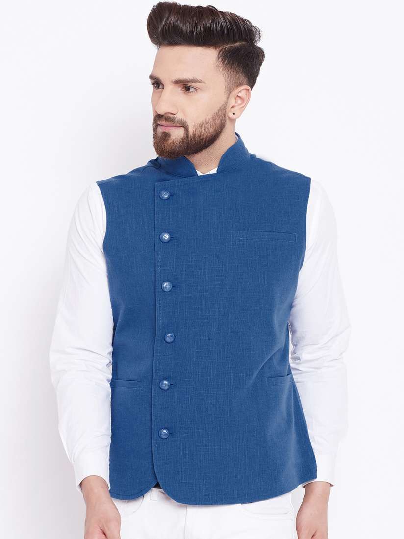 Hypernation solid men's waistcoat hotsell