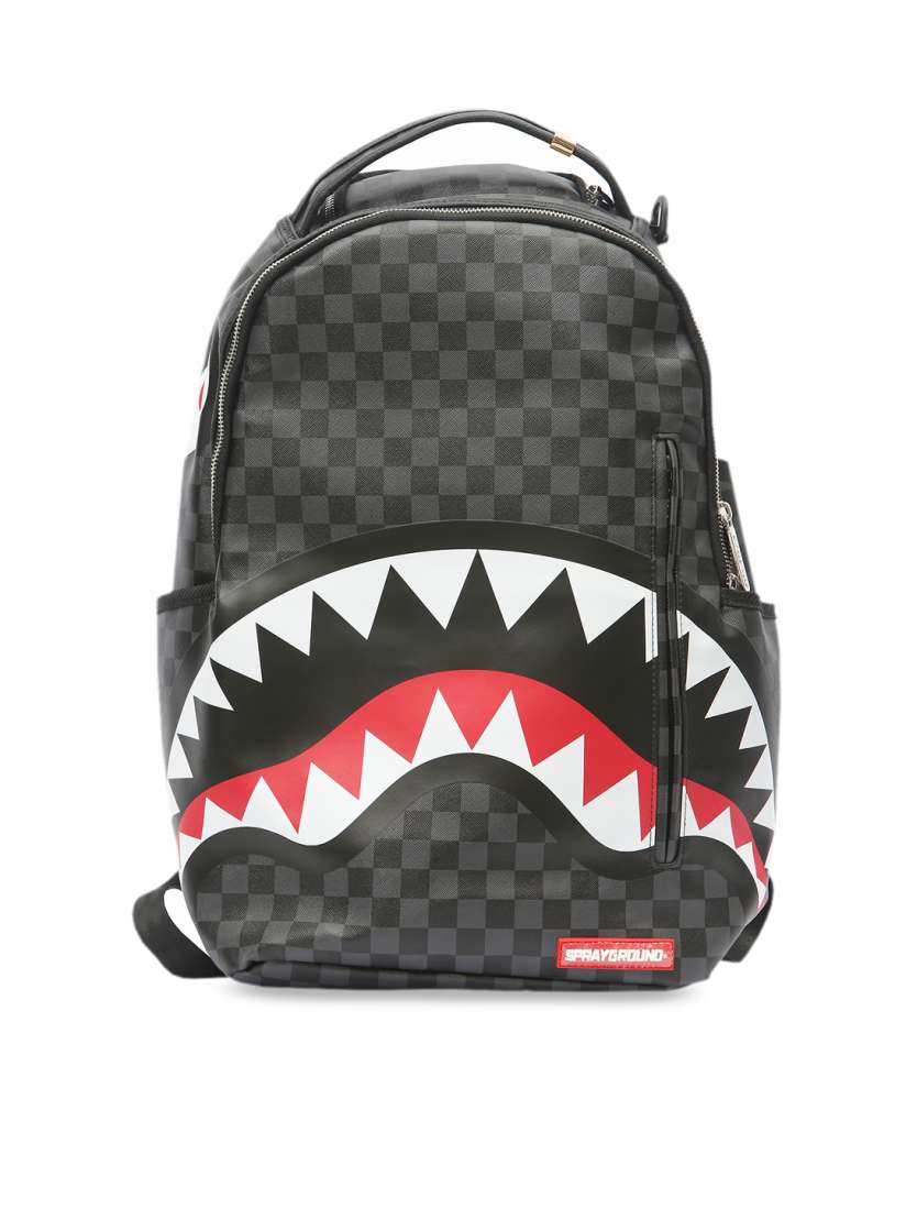Buy SPRAY GROUND Unisex Black Grey Geometric Backpack Backpacks for Unisex 10177689 Myntra