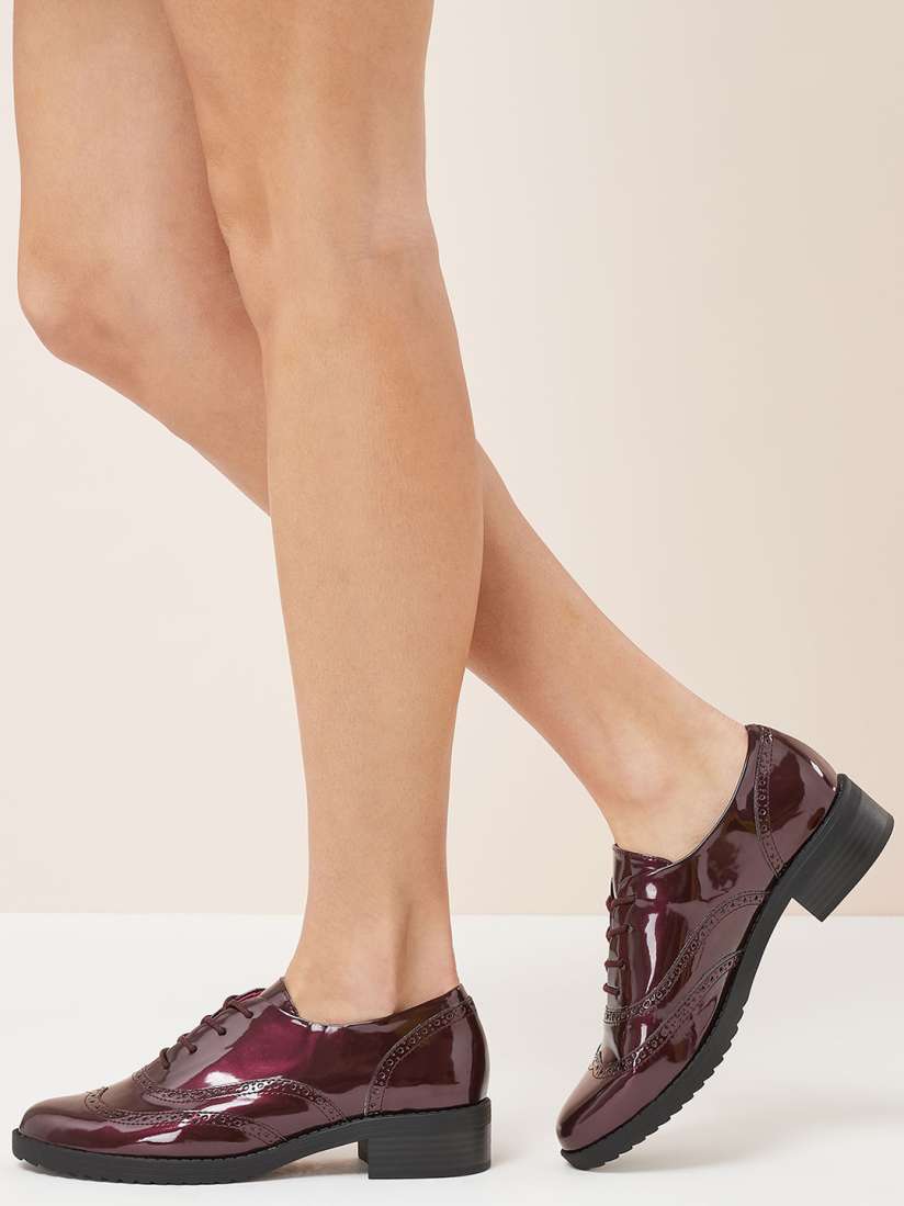 Maroon brogues womens new arrivals