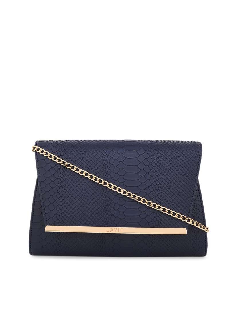 Buy Lavie Women Navy Blue Textured Clutch Clutches for Women 10315755 Myntra