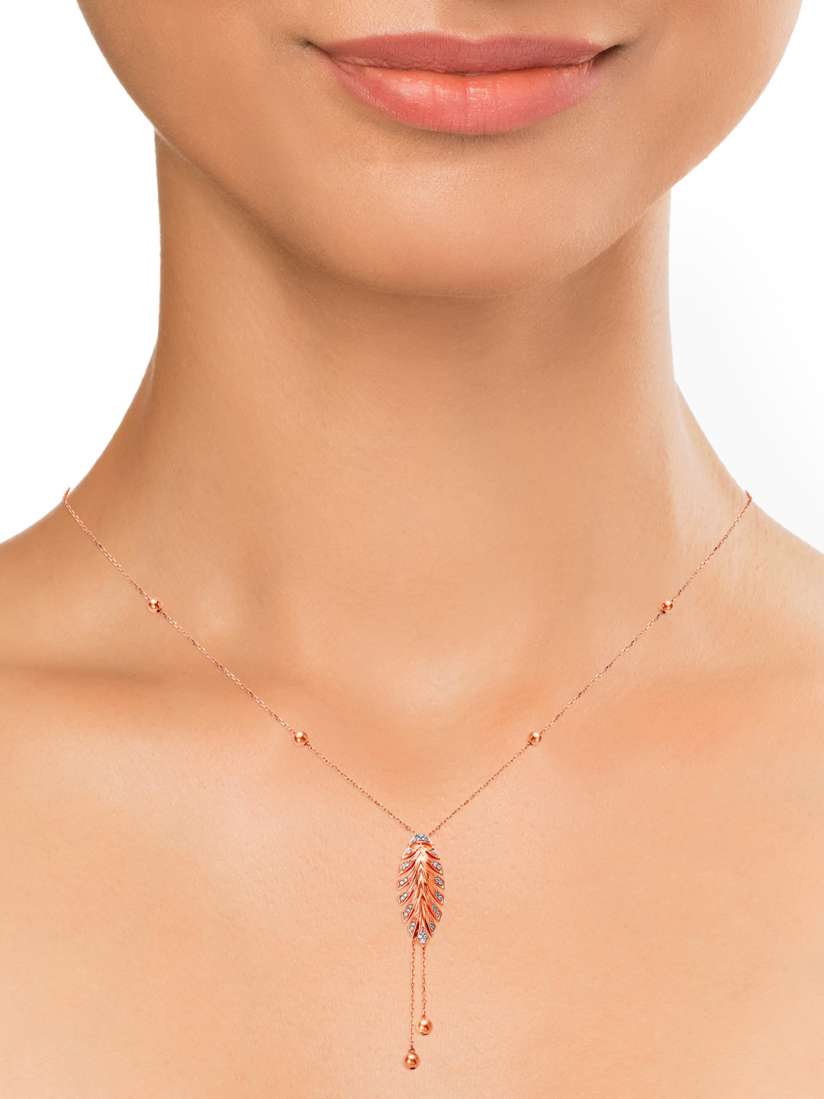 Tanishq rose gold necklace sale