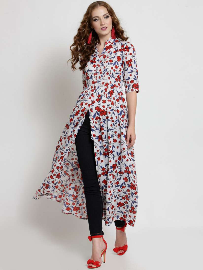 Buy Sera Women White Floral Printed Maxi Top Tops for Women 10202033 Myntra