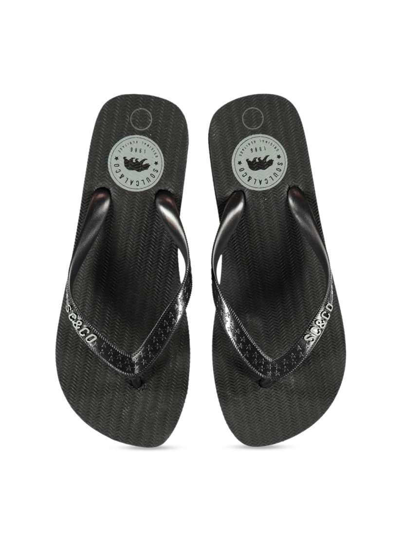 Buy SoulCal Kids Black Solid Thong Flip Flops Flip Flops for Unisex Kids 10195721 Myntra