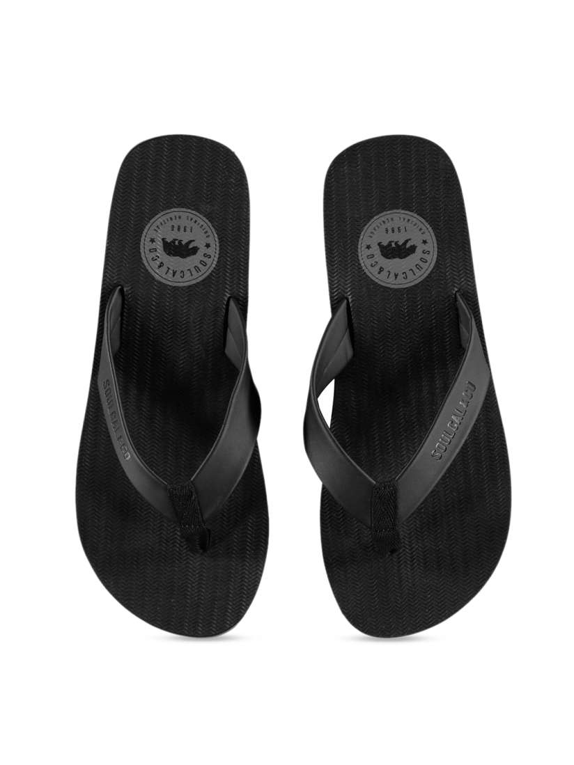 Buy SoulCal Men Black Solid Thong Flip Flops Flip Flops for Men 10195781 Myntra
