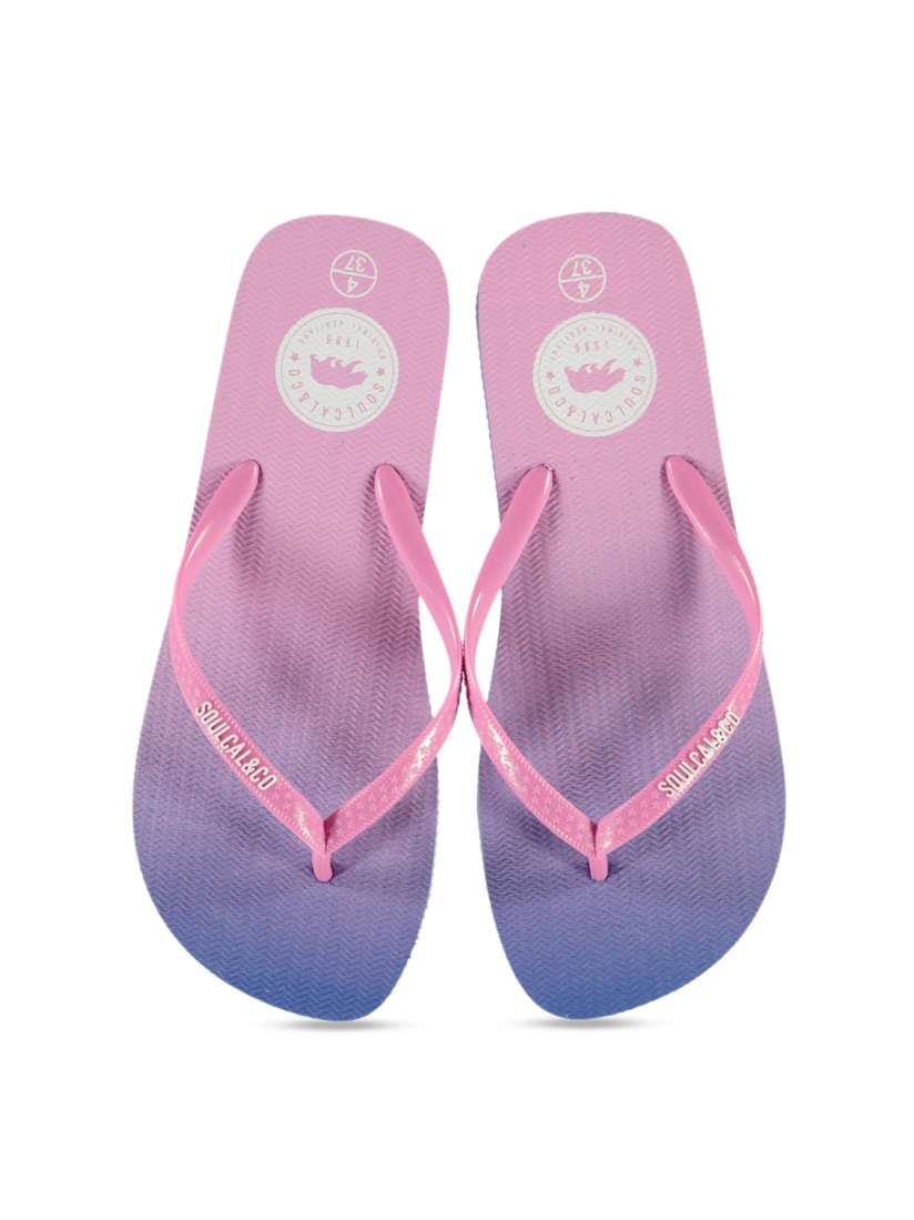 Buy SoulCal Women Pink Printed Thong Flip Flops Flip Flops for Women 10195725 Myntra