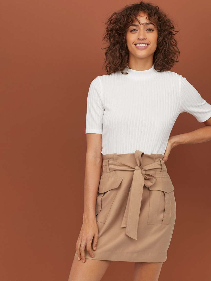 Lyocell blend skirt h&m shop