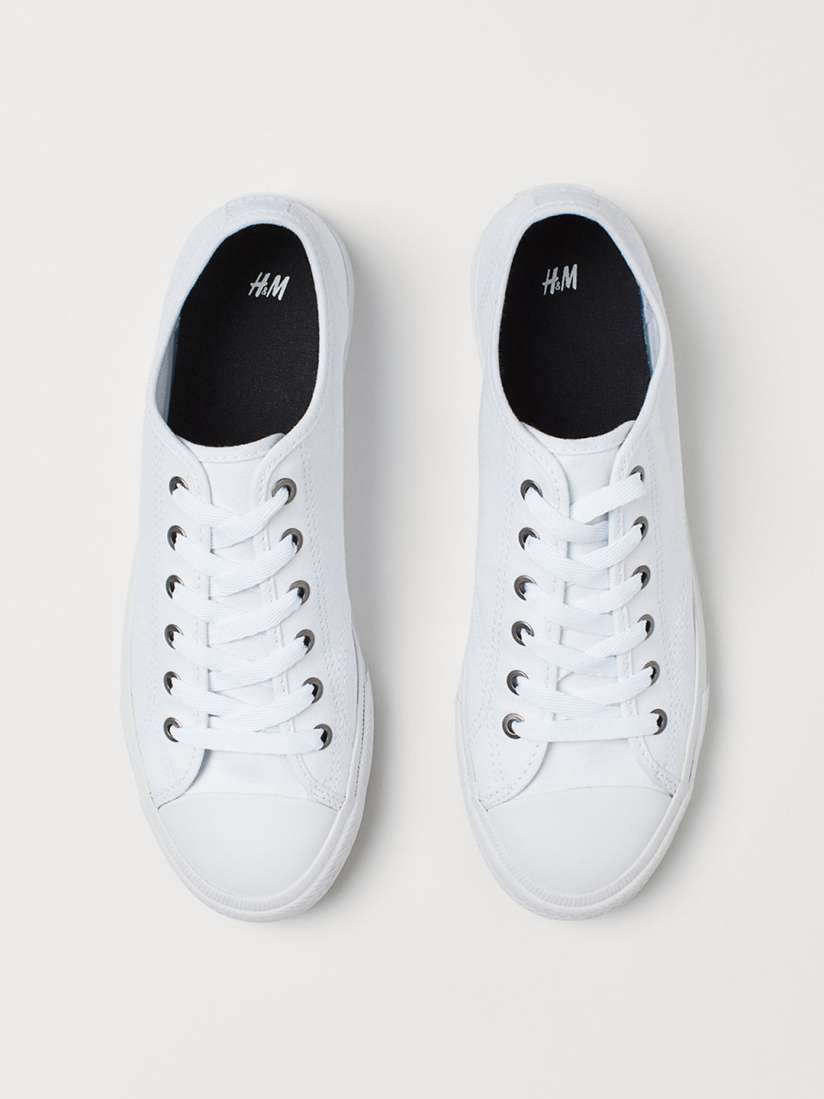 Buy H M Men White Canvas shoes Casual Shoes for Men 10435632 Myntra