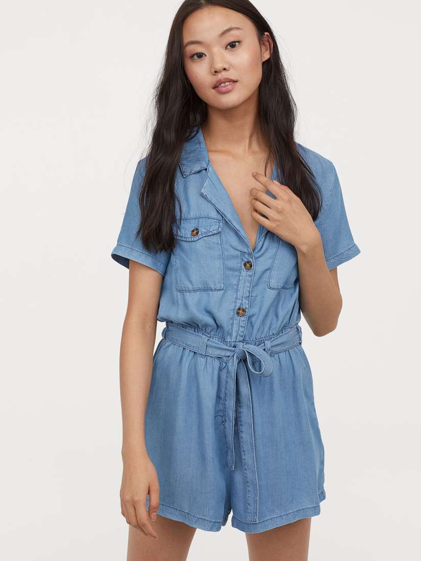 Lyocell playsuit discount