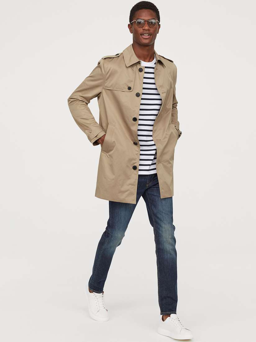 Buy Single breasted trenchcoat Coats for Men 10471562 Myntra