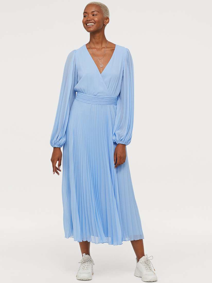 H&m wrap dress blue 2025