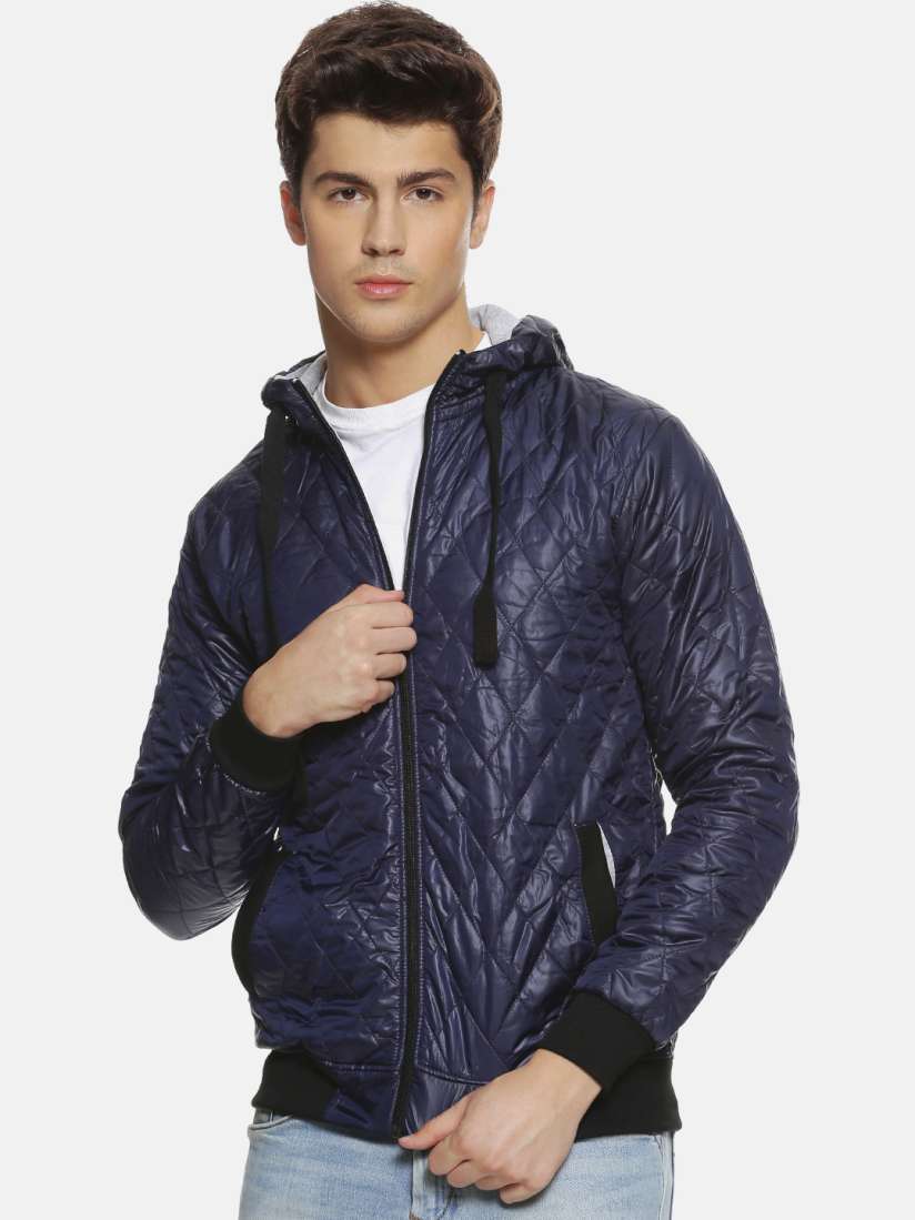 Buy Campus Sutra Men Blue Solid Bomber Jacket Jackets for Men 10497240 Myntra